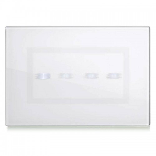 Ave Vera Touch S44 Glasfrontplatte 4 Module Weiß 44PVTC4BL Ave Vera Touch S44 Glasfrontplatte 4 Module Weiß 44PVTC4BL