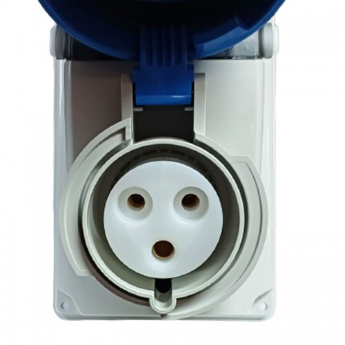 Palazzoli CEE-Industriesteckdose mit Verriegelung 2P+E 32A 230V IP67-Sicherung