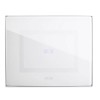 Ave Touch Platte aus Glas 3 Module für 1 verdeckte Steuerung Weiß poliert 44PVTC01B Ave Touch Platte aus Glas 3 Module für 1 verdeckte Steuerung Weiß poliert 44PVTC01B