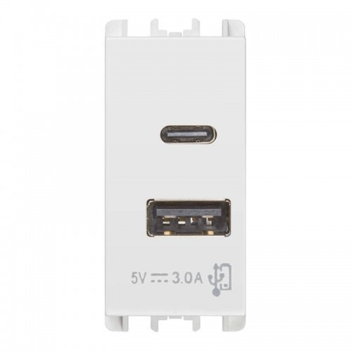Urmet Simon Nea USB Steckdose mit 2 Front-USB-Ausgängen 5V 3A Weiß 10331.B Urmet Simon Nea USB Steckdose mit 2 Front-USB-Ausgängen 5V 3A Weiß 10331.B