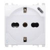 Urmet Simon Nea 250V Schuko-Steckdose P40 mit USB 5V 3A Eisweiß 10312/2BG Urmet Simon Nea 250V Schuko-Steckdose P40 mit USB 5V 3A Eisweiß 10312/2BG
