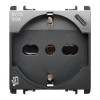 Urmet Simon Nea 250V Schuko-Steckdose P40 mit USB 5V 3A Dark Steel 10312/2AC Urmet Simon Nea 250V Schuko-Steckdose P40 mit USB 5V 3A Dark Steel 10312/2AC
