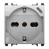 Urmet Simon Nea 250V Schuko-Steckdose P40 mit USB 5V 3A aluminiumgrau 10312/2AL Urmet Simon Nea 250V Schuko-Steckdose P40 mit USB 5V 3A aluminiumgrau 10312/2AL