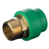Aquatherm Kupplung grünes Rohr 6 Punkte Messing 63 mx 1 1/2 1070063037 Aquatherm Kupplung grünes Rohr 6 Punkte Messing 63 mx 1 1/2 1070063037