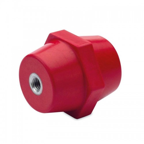 Isolator und Abstandhalter BM M6 H30 aus rotem Polyester QHEP03006 Isolator und Abstandhalter BM M6 H30 aus rotem Polyester QHEP03006