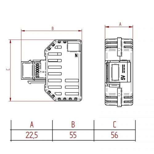 Fanton USB Einbau Ladegerät 5V Stromversorgung Weiß 82884 Fanton USB Einbau Ladegerät 5V Stromversorgung Weiß 82884