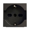 Abb Zenit Schuko und zweipolige Steckdose N2233 AN 2 Module anthrazitgrau Z1109AN Abb Zenit Schuko und zweipolige Steckdose N2233 AN 2 Module anthrazitgrau Z1109AN