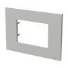 Abb Zenit Platte 3 Module Z2373.1 PL Polycarbonat Silber Z0300PL Abb Zenit Platte 3 Module Z2373.1 PL Polycarbonat Silber Z0300PL