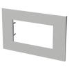Abb Zenit Platte 4 Module Z2474.1 PL Polycarbonat Silber Z0400PL Abb Zenit Platte 4 Module Z2474.1 PL Polycarbonat Silber Z0400PL