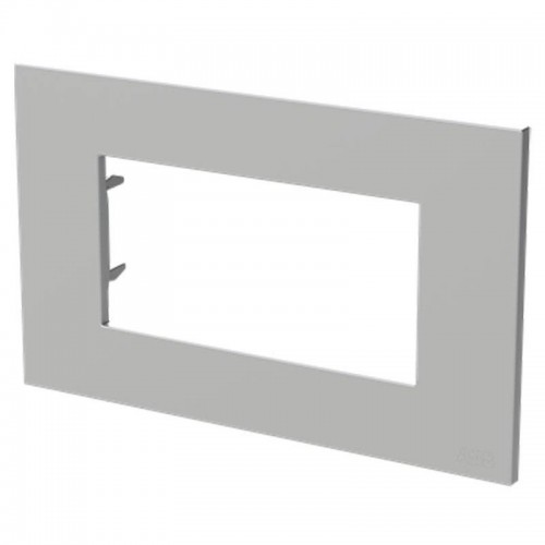 Abb Zenit Platte 4 Module Z2474.1 PL Polycarbonat Silber Z0400PL Abb Zenit Platte 4 Module Z2474.1 PL Polycarbonat Silber Z0400PL