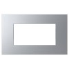 Abb Zenit Platte 4 Module Z2474.1 PL Polycarbonat Silber Z0400PL Abb Zenit Platte 4 Module Z2474.1 PL Polycarbonat Silber Z0400PL