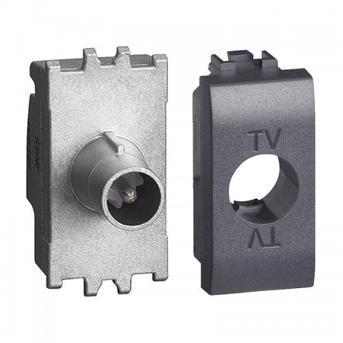 Bticino LivingLight Koaxial-TV-Steckdose 14dB 1 Modul Anthrazit L4202P14N Bticino LivingLight Koaxial-TV-Steckdose 14dB 1 Modul Anthrazit L4202P14N