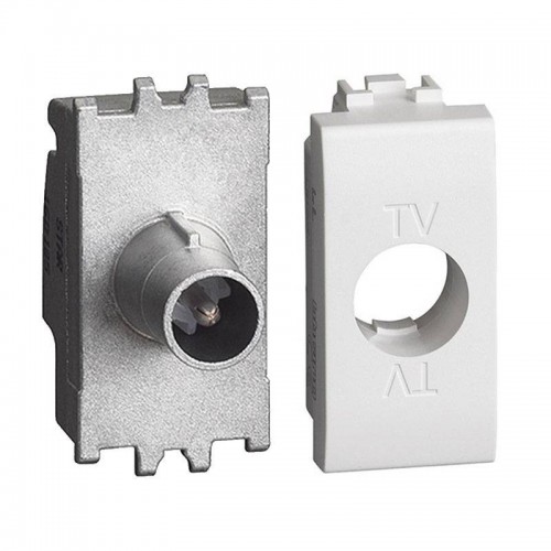 Bticino LivingLight koaxiale TV Steckdose 14dB 1 Modul Weiß N4202P14N Bticino LivingLight koaxiale TV Steckdose 14dB 1 Modul Weiß N4202P14N