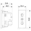 Vimar Linea zweipolige Steckdose 16A 2P+E 2P+E 2P+E P17/11 hanffarbig 30203.C