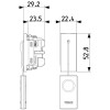 Vimar Linea Zugtaster 10A NO/NC Schwarz 30054.G Vimar Linea Zugtaster 10A NO/NC Schwarz 30054.G