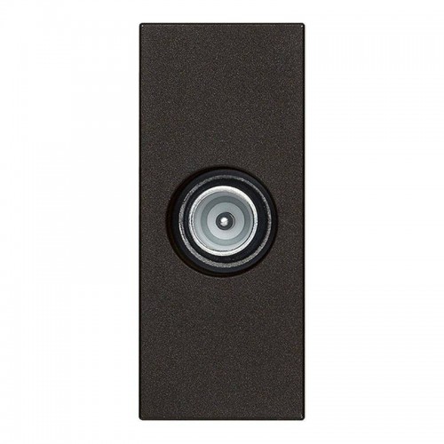 Vimar Black Linea Koaxiale TV-RD-SAT-Durchgangsdose 30300.10G Vimar Black Linea Koaxiale TV-RD-SAT-Durchgangsdose 30300.10G
