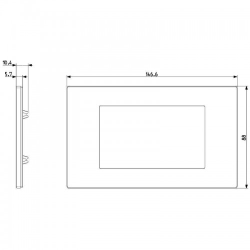 Vimar Total Look Linea Platte 4 Module Tecnopolymer Hanffarbig 30654.01 Vimar Total Look Linea Platte 4 Module Tecnopolymer Hanffarbig 30654.01