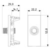 Vimar Linea Koaxiale TV Steckdose Typ F 1 Modul Hanffarbig 30318.C Vimar Linea Koaxiale TV Steckdose Typ F 1 Modul Hanffarbig 30318.C