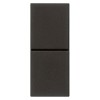 Vimar Linea Zwei unabhängigen Knöpfe 10A NO+NO Schwarz 30066.G Vimar Linea Zwei unabhängigen Knöpfe 10A NO+NO Schwarz 30066.G