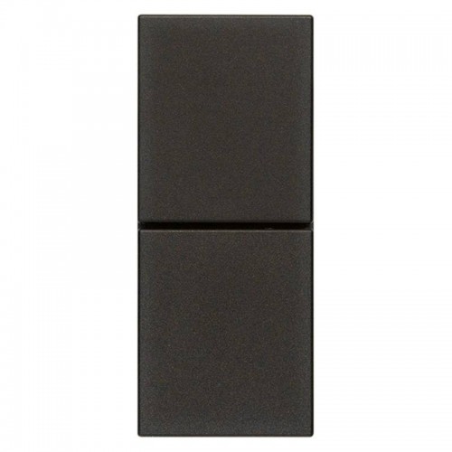 Vimar Linea Zwei unabhängigen Knöpfe 10A NO+NO Schwarz 30066.G Vimar Linea Zwei unabhängigen Knöpfe 10A NO+NO Schwarz 30066.G