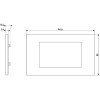 Vimar Linea Platte Metall PVD 4 Module Inox satiniert 30654.72 Vimar Linea Platte Metall PVD 4 Module Inox satiniert 30654.72