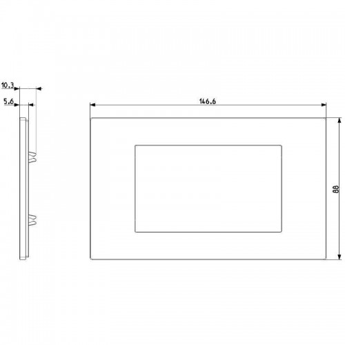 Vimar Linea Platte Metall PVD 4 Module Inox satiniert 30654.72 Vimar Linea Platte Metall PVD 4 Module Inox satiniert 30654.72
