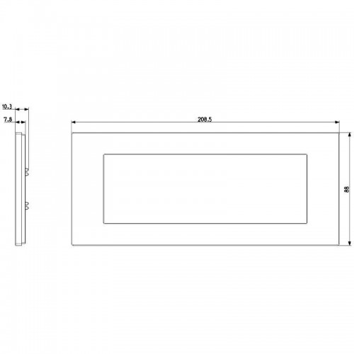 Vimar Linea Platte Metall PVD 7 Module Inox satiniert 30657.72 Vimar Linea Platte Metall PVD 7 Module Inox satiniert 30657.72