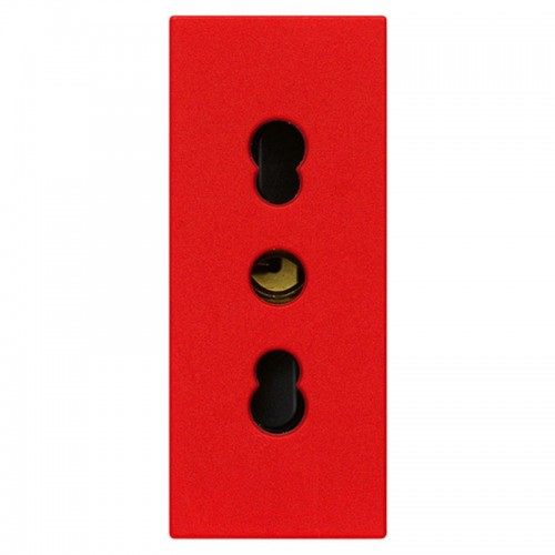 Vimar Linea zweipolige Steckdose 16A 2P+T P17/11 Rot 30203.R Vimar Linea zweipolige Steckdose 16A 2P+T P17/11 Rot 30203.R