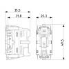 Vimar Linea Knopf 1P NO 10A Beleuchtbar 30008 Vimar Linea Knopf 1P NO 10A Beleuchtbar 30008