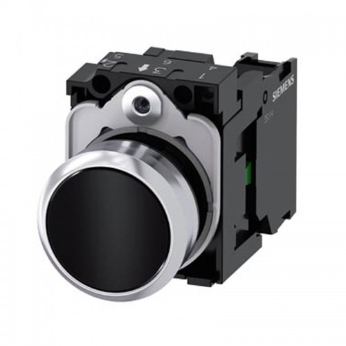 Siemens schwarzer Flachknopf 22mm 1NA 3SU11500AB101BA0 Siemens schwarzer Flachknopf 22mm 1NA 3SU11500AB101BA0