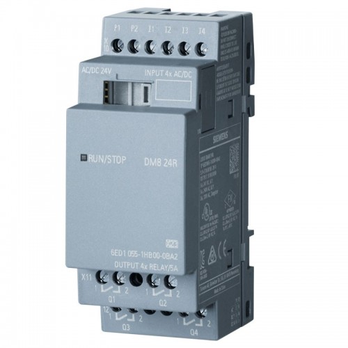 Siemens LOGO! Erweiterungsmodul DM8R 24VAC/DC 6ED10551HB000BA2 Siemens LOGO! Erweiterungsmodul DM8R 24VAC/DC 6ED10551HB000BA2