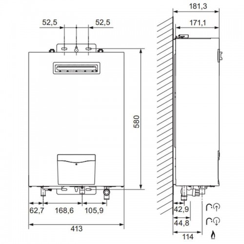 Vaillant Warmwasserspeicher outsideMAG low NOx 17 Liter LPG/Propangas 0010022470 Vaillant Warmwasserspeicher outsideMAG low NOx 17 Liter LPG/Propangas 0010022470