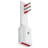 Elcart ultraflacher Zwischenstecker 10A - Steckdose 10A 2P+E weiß 280127200 Elcart ultraflacher Zwischenstecker 10A - Steckdose 10A 2P+E weiß 280127200