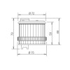 Sirena TWS Blinklicht-Modul 24/240 AC/DC rote Kuppel 27723 Sirena TWS Blinklicht-Modul 24/240 AC/DC rote Kuppel 27723