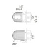 Sirena Celere Elektromechanische Sirene 24V AC/DC IP43 42021 Sirena Celere Elektromechanische Sirene 24V AC/DC IP43 42021