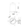 Sirena Rotallarm S Signalleuchte 24V AC/DC 45W rot 63015 Sirena Rotallarm S Signalleuchte 24V AC/DC 45W rot 63015