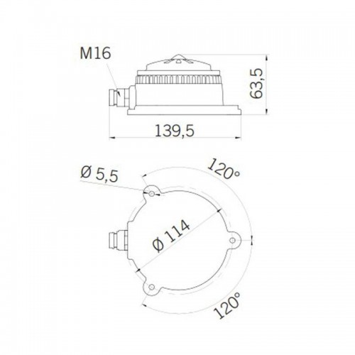 Sirena Microsai C elektromechanische und akustische Warnanlage 240V AC IP65 53015 Sirena Microsai C elektromechanische und akustische Warnanlage 240V AC IP65 53015