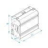 Modularer tetrapoliger BM-Klemmenblock 4P 40A 13 Anschlüsse 500V QM404013C Modularer tetrapoliger BM-Klemmenblock 4P 40A 13 Anschlüsse 500V QM404013C