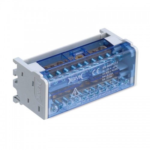 Modularer zweipoliger BM-Klemmenblock 2P 100A 7 Anschlüsse 500V QM210007C Modularer zweipoliger BM-Klemmenblock 2P 100A 7 Anschlüsse 500V QM210007C