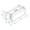 Modularer zweipoliger BM-Klemmenblock 2P 100A 7 Anschlüsse 500V QM210007C Modularer zweipoliger BM-Klemmenblock 2P 100A 7 Anschlüsse 500V QM210007C