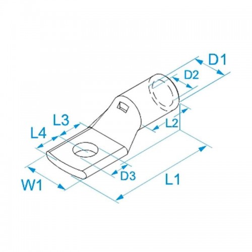 BM Kupferrohrkabelschuh 10mm für nicht isolierte Leiter 01443 BM Kupferrohrkabelschuh 10mm für nicht isolierte Leiter 01443