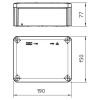 Obo Abzweigdose für den Außenbereich glatt IP66 190x150x77 mm 2007271 Obo Abzweigdose für den Außenbereich glatt IP66 190x150x77 mm 2007271