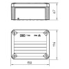 Obo Abzweigdose für den Außenbereich glatt IP66 150x116x67 mm 2007255 Obo Abzweigdose für den Außenbereich glatt IP66 150x116x67 mm 2007255