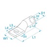 BM-Kupferrohrkabelschuh 120 mm² für nicht isolierte Leiter 032433 BM-Kupferrohrkabelschuh 120 mm² für nicht isolierte Leiter 032433