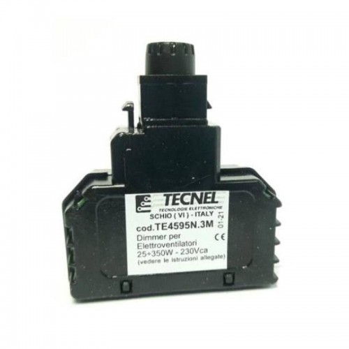 Tecnel Lüfter Dimmer 25-350W/230V Keystone Schwarz TE4595N.3M Tecnel Lüfter Dimmer 25-350W/230V Keystone Schwarz TE4595N.3M
