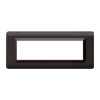 Ave Plate Sistema 44 Abdeckrahmen Tecnopolymer 7 Module dunkelgrau 44PY07GSL Ave Plate Sistema 44 Abdeckrahmen Tecnopolymer 7 Module dunkelgrau 44PY07GSL
