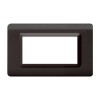 Ave Sistema 44 Abdeckrahmen Tecnopolymer 4 Module dunkelgrau 44PY04GSL Ave Sistema 44 Abdeckrahmen Tecnopolymer 4 Module dunkelgrau 44PY04GSL