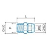Luxor Rohranschluss unter dem Waschbecken M 3/8 - RCO 3/8 05321712