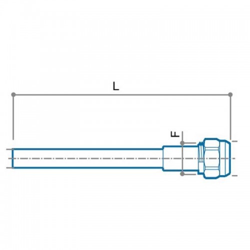 Luxor Starrer Schlauch Unterspül Anschluss 3/8 Durchmesser 10 mm 05100030CC Luxor Starrer Schlauch Unterspül Anschluss 3/8 Durchmesser 10 mm 05100030CC