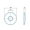 Luxor Rohrabdeckung Durchmesser 60 mm 3/8 Anschluss 30031700CF Luxor Rohrabdeckung Durchmesser 60 mm 3/8 Anschluss 30031700CF